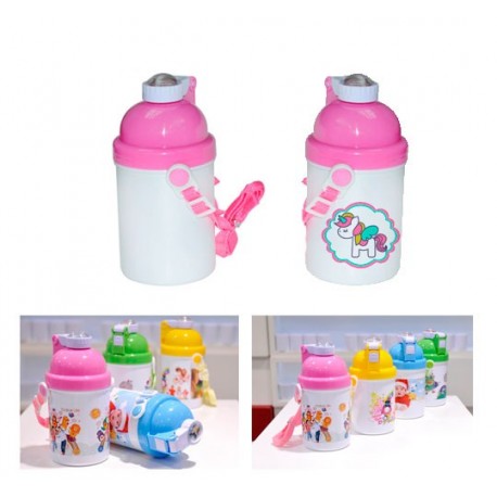 Botella Plastica 400 ml Kids Rosado / Sublim-Arts