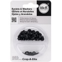 OJALILLOS 3/16 COLOR NEGRO DE 70 PIEZAS (PARES) - CROP-A-DILE / WR
