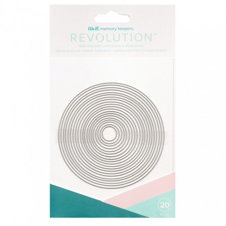 Set De Matriz De Corte Circulos De 20 Piezas Para Revolution
