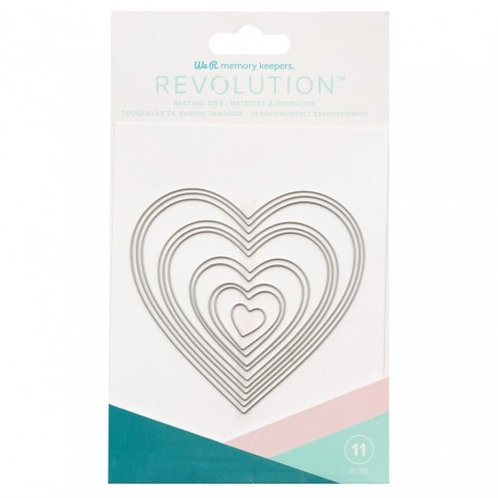 Set De Matriz De Corte Corazones De 11 Piezas Para Revolution