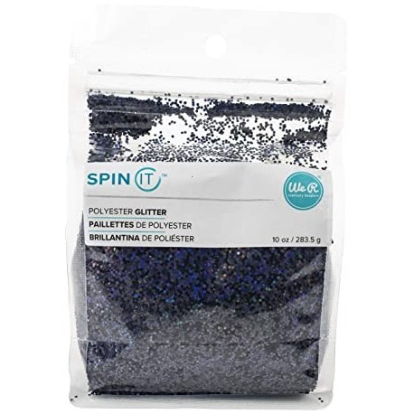 Glitter black spin it