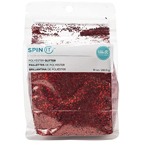 Spin it - glitter mix red