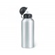 BOTELLA PLATEADA DE ALUMINIO 600ML CON TAPA POP-TOP / SUBLIM-ARTS