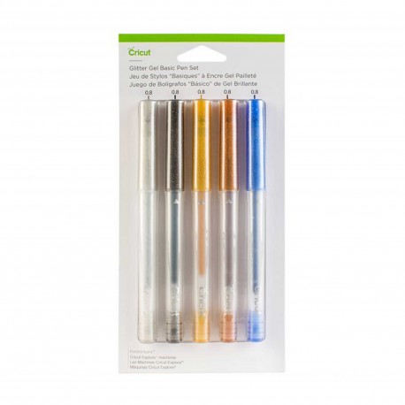 GLITTER GEL BASICS PEN SET/ CRICUT