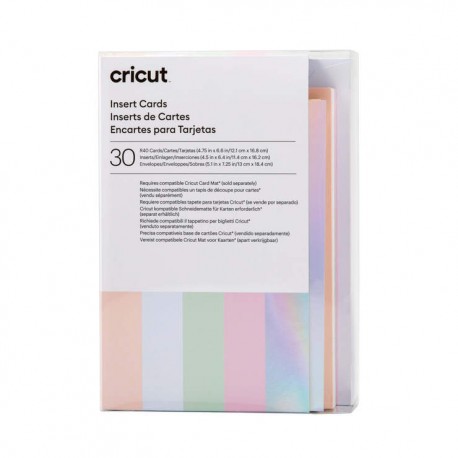TARJETAS INSERTABLES COLORES PRINCESA R40 - 30PZ - EXPLORE Y MAKER / CRICUT