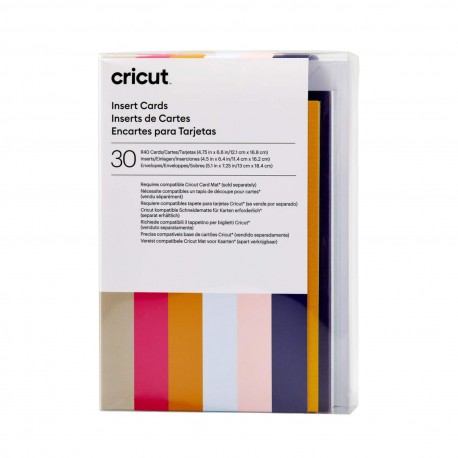 TARJETAS INSERTABLES COLORES PRINCESA R40 - 30PZ - EXPLORE Y MAKER / CRICUT