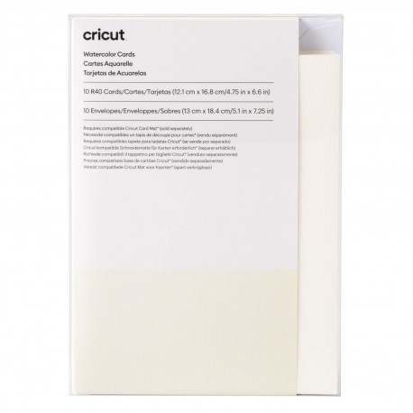 TARJETAS DE ACUARELA CRICUT EXPLORE Y MAKER R40 (10 ct)/CRICUT