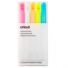 PLUMONES DE GEL OPACO CRICUT EXPLORE Y MAKER 1.0 MM - COLORES VARIOS SET DE 5 U. /CRICUT