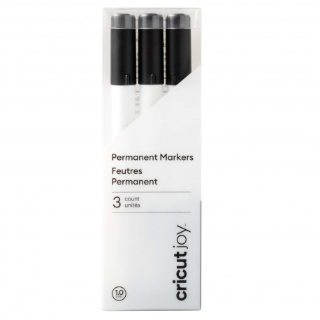 BOLIGRAFOS PERMANENTES 1.0mm CRICUT JOY - NEGRO (3PZ)/CRICUT