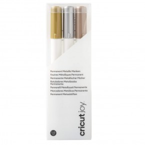 PLUMONES PERMANENTES 1.0MM CRICUT JOY - ORO PLATA COBREE (3PZ)/CRICUT