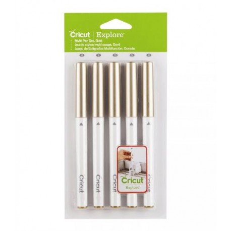 JUEGO DE BOLIGRAFOS PUNTAS MULTIPLES ORO 5 PZ - EXPLORE Y MAKER