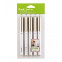 PLUMONES PUNTAS MULTIPLES ORO SET DE 5 PZ - EXPLORE Y MAKER / CRICUT