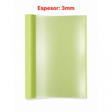 Tapa Térmica Bindy A4 3mm – Celadón Green x 10 Und
