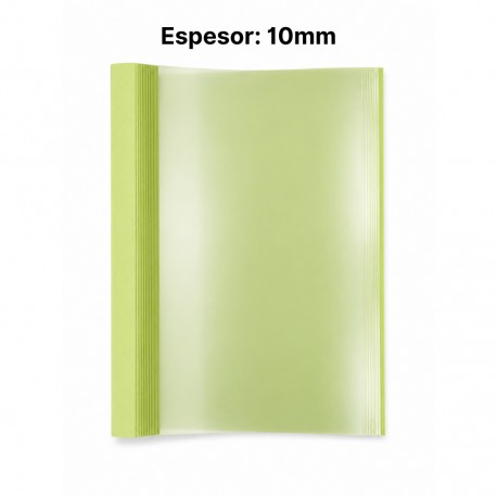 Tapa Térmica Bindy A4 10mm – Celadon Green x 10 Und