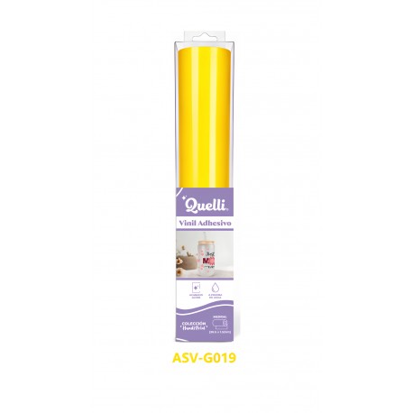 VINIL ADHESIVO AMARILLO G019 (ROLLO, 30.5CM X 1.52MT) - Handi Print