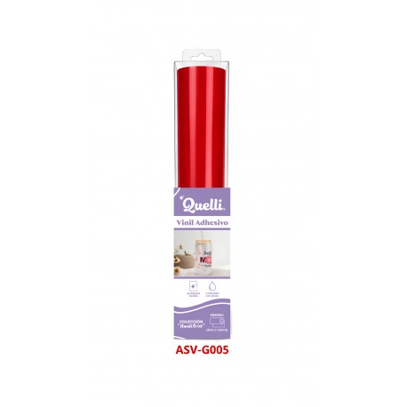 VINIL ADHESIVO ROJO OSURO G005 (ROLLO, 30.5CM X 1.52MT) - Handi Print