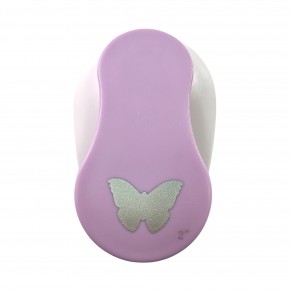 PERFORADORA PAPEL Y FOAMY MARIPOSA 2" COLOR LILA / QUELLI