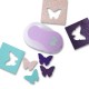 PERFORADORA PAPEL Y FOAMY MARIPOSA 2" COLOR LILA / QUELLI