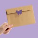 PERFORADORA PAPEL Y FOAMY MARIPOSA 2" COLOR LILA / QUELLI