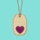 SET X 3 PERFORADORES CORAZONES COLOR LILA / QUELLI
