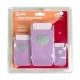 SET X 3 PERFORADORES CORAZONES COLOR LILA / QUELLI