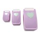 SET X 3 PERFORADORES CORAZONES COLOR LILA / QUELLI
