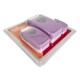 SET X 3 PERFORADORES CORAZONES COLOR LILA / QUELLI