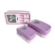 SET X 3 PERFORADORES CORAZONES COLOR LILA / QUELLI