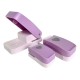 SET X 3 PERFORADORES CORAZONES COLOR LILA / QUELLI