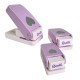 SET X 3 PERFORADORES CORAZONES COLOR LILA / QUELLI