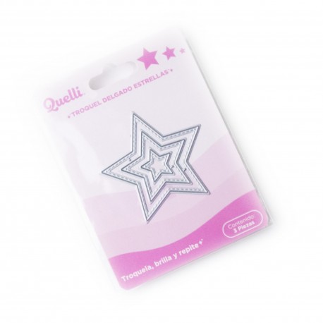 TROQUEL DE CORTE DELGADO ESTRELLAS 3 PZAS / QUELLI