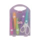 SET DE TIJERAS PARA MANUALIDADES BI-COLOR LILA / QUELLI