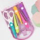 SET DE TIJERAS PARA MANUALIDADES BI-COLOR LILA / QUELLI