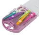 SET DE TIJERAS PARA MANUALIDADES BI-COLOR LILA / QUELLI